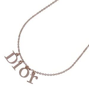 Dior Logo Necklace Gold